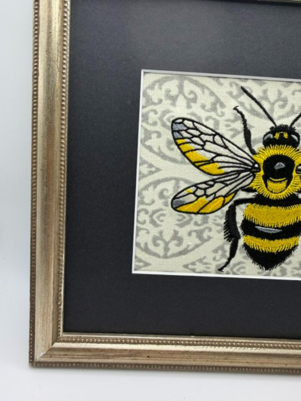 Homemade Bee Embroidery Art 8X10 - Picture 4 of 6